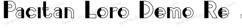 Pacitan Loro Demo Re字体转换